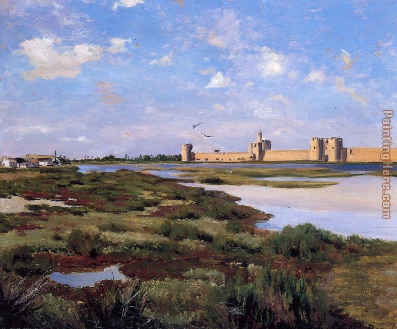 Aigues-Mortes painting - Frederic Bazille Aigues-Mortes art painting